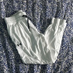 under armour white sweatpants